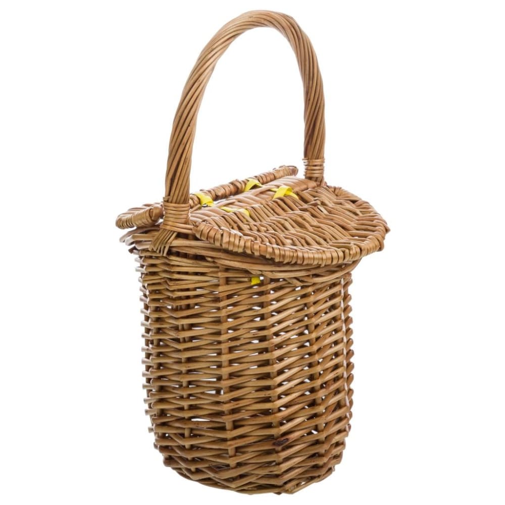 Cesta con tapas de mimbre marrón 17x13x17/27h cm - Maisons du Monde