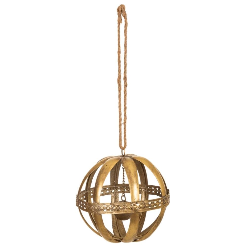 Bola de metal dorado 20x20x23h cm