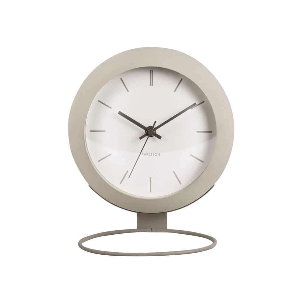 Horloge de table fer gris ø21cm - Maisons du Monde