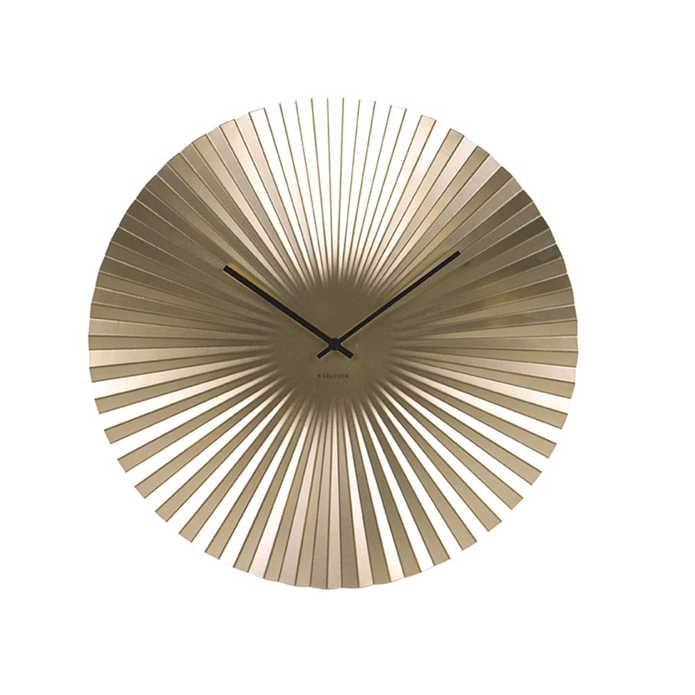 Horloge murale couleur doré acier inoxydable ø50cm — Beyit