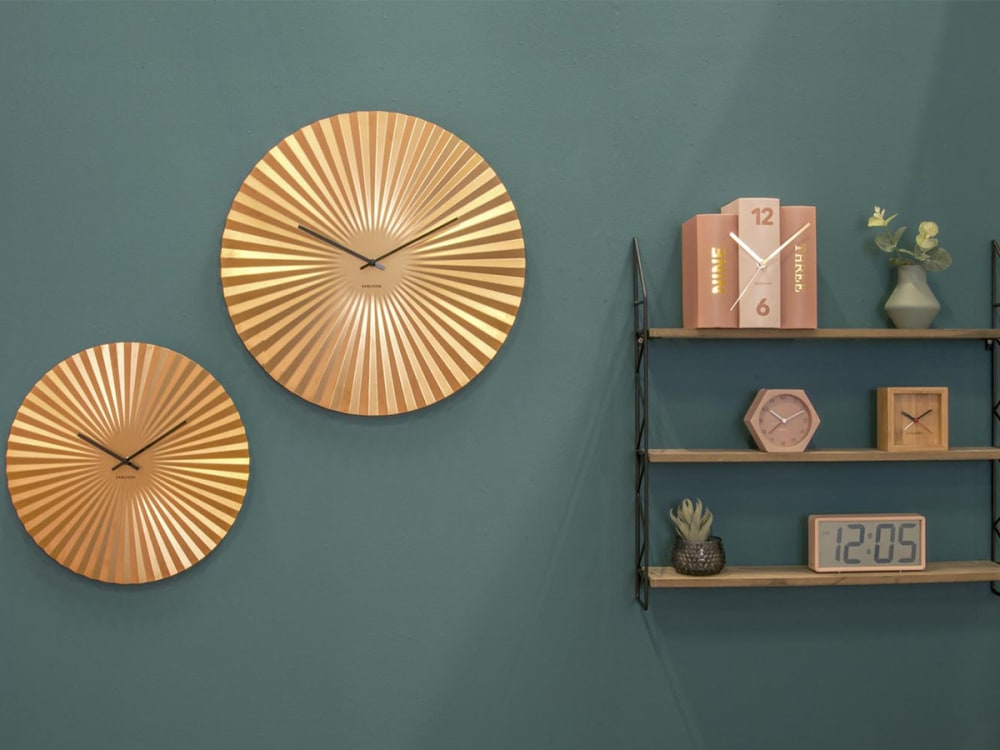 Horloge murale couleur doré acier inoxydable ø50cm - Maisons du Monde