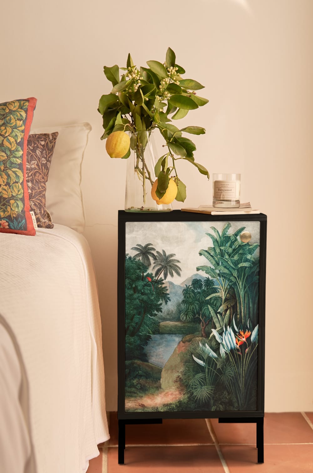 Nachttisch aus MDF mit Tropical Jungle-Druck - Maisons Du Monde