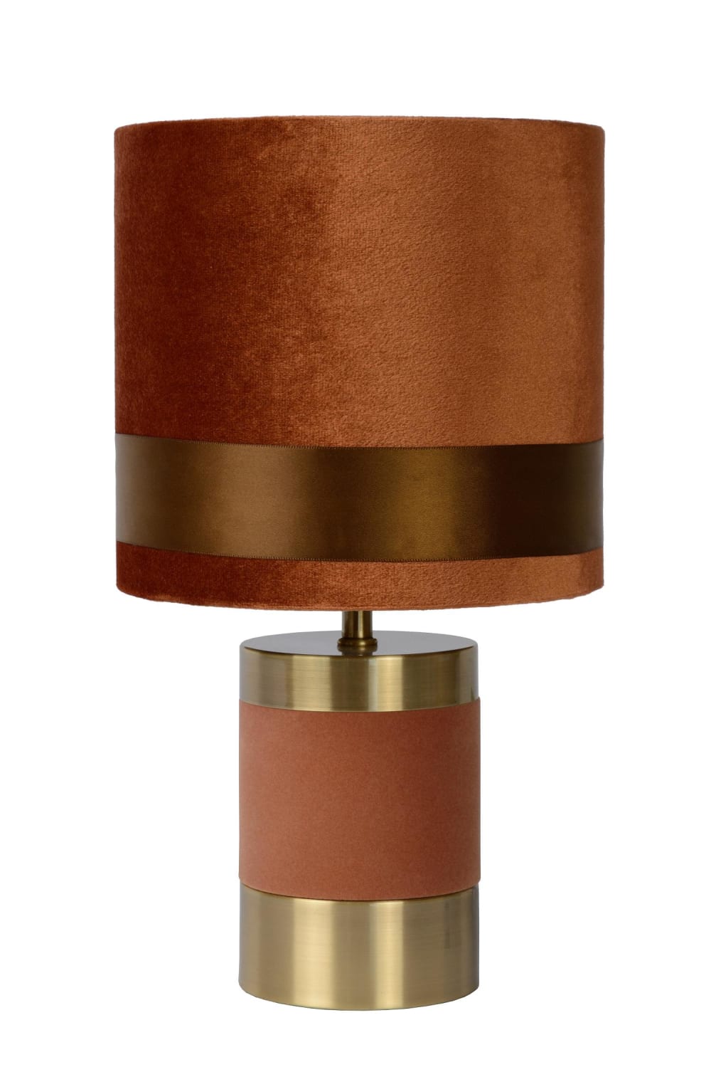 Lámpara de mesa de metal 1xe14, marrón - Maisons du Monde