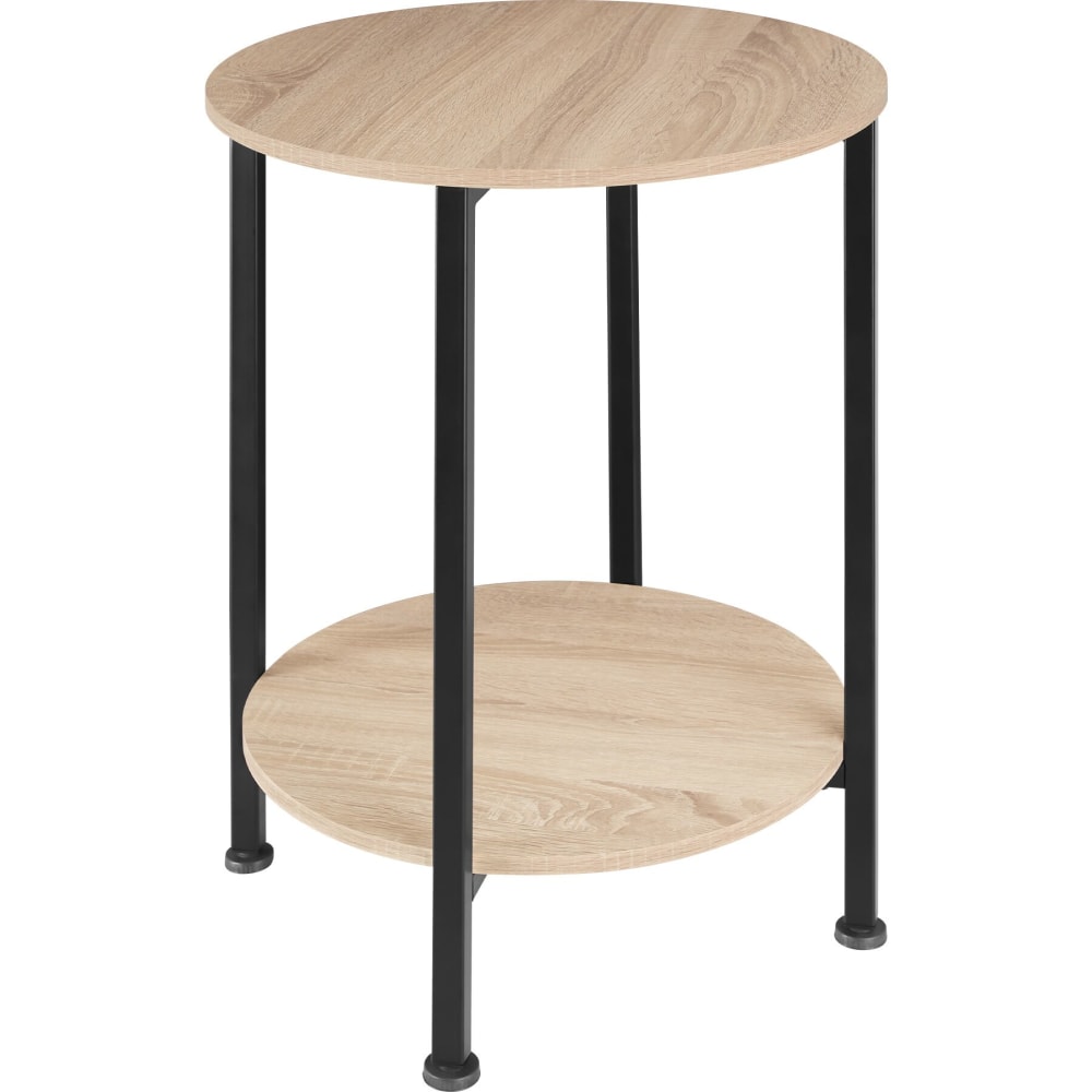 Tavolino stile industriale 45 x 64 cm legno chiaro - Tectake