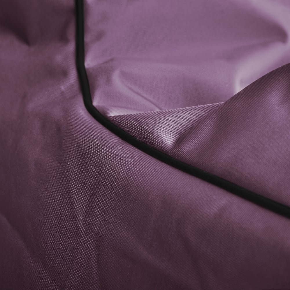 Pouf d'extérieur aubergine avec dossier 95x65x90 cm - Maisons du Monde