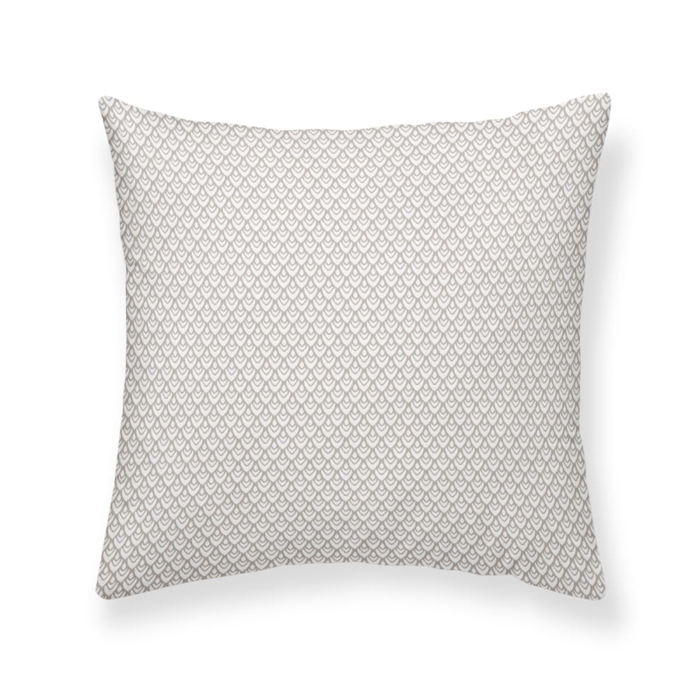 Coussin décoration imprimé en Coton Beige 38x38 cm