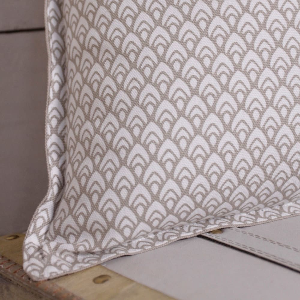 Coussin décoration imprimé en Coton Beige 38x38 cm - Maisons du Monde