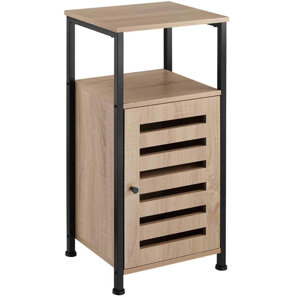 Armoire d'appoint en panneau de fibres 38,5x31,5x81 cm bois clair