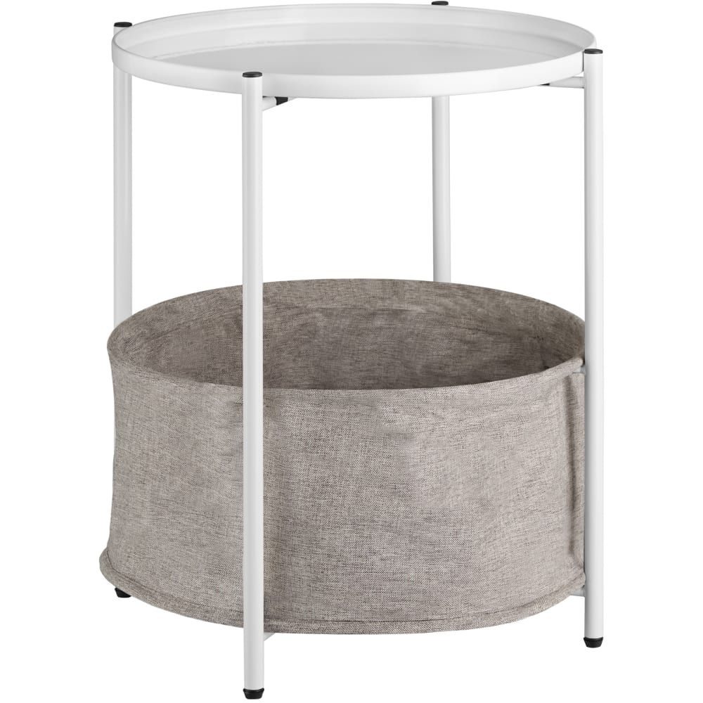 Tavolino in acciaio 45,5 x 45,5 x 53 cm bianco - Modello Country - Acciaio