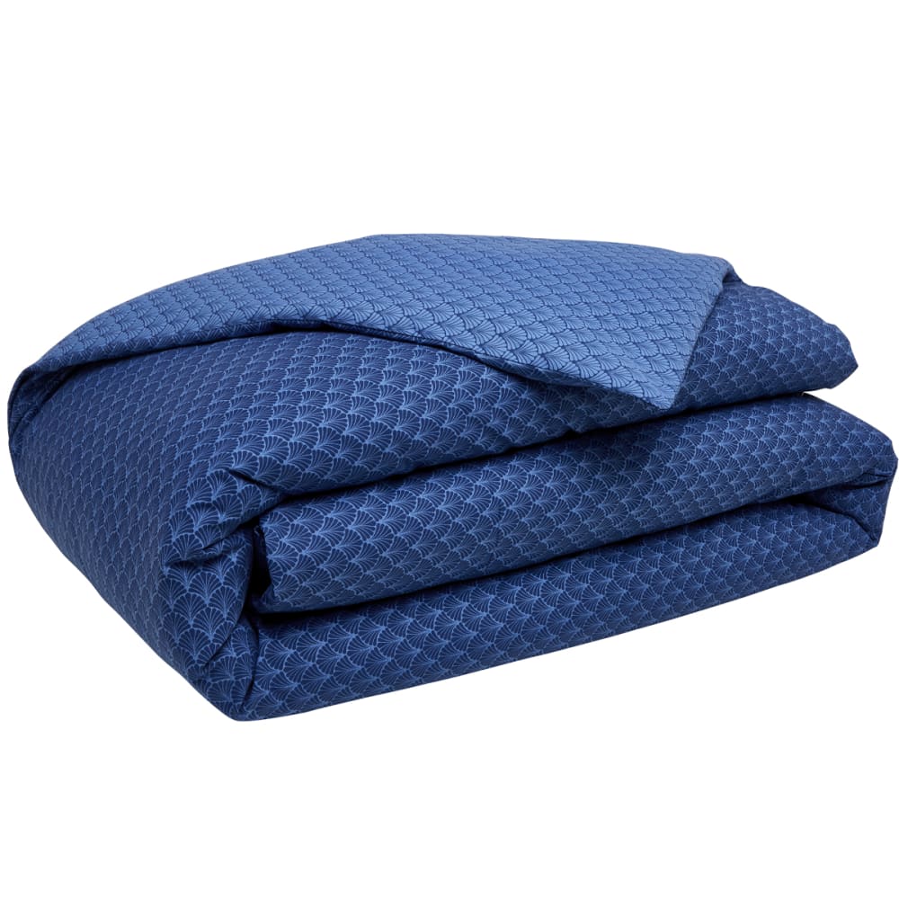 Parure de lit en bambou bleu marine 240x220