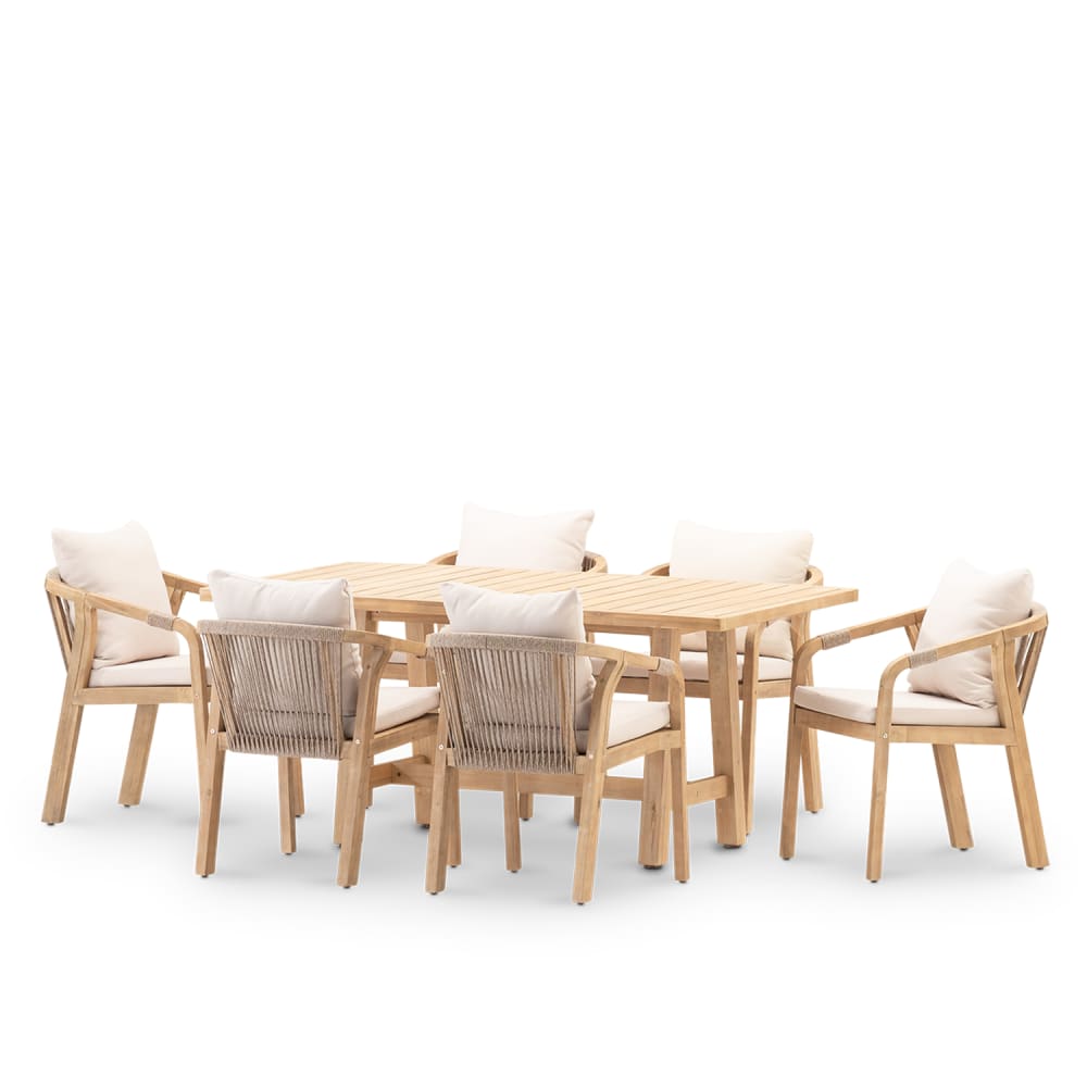 Ensemble table 170x90cm - chaises