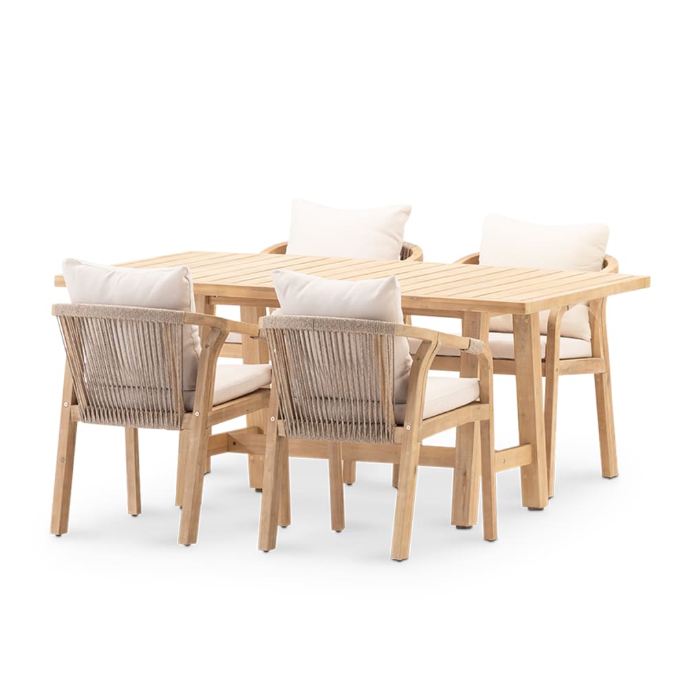 Ensemble table de jardin - chaises