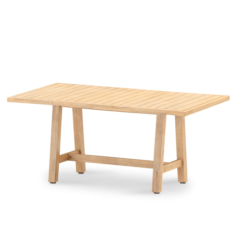 Table de jardin en bois - brun