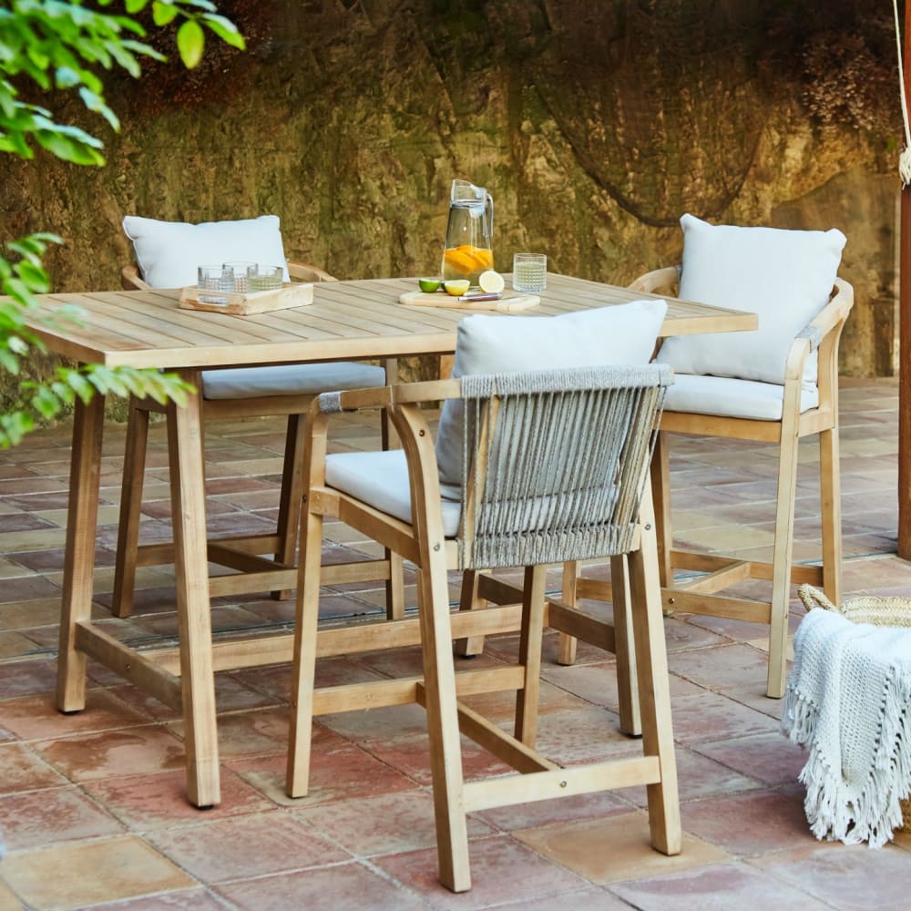 Table haute bar en bois d'acacia - Maisons du Monde
