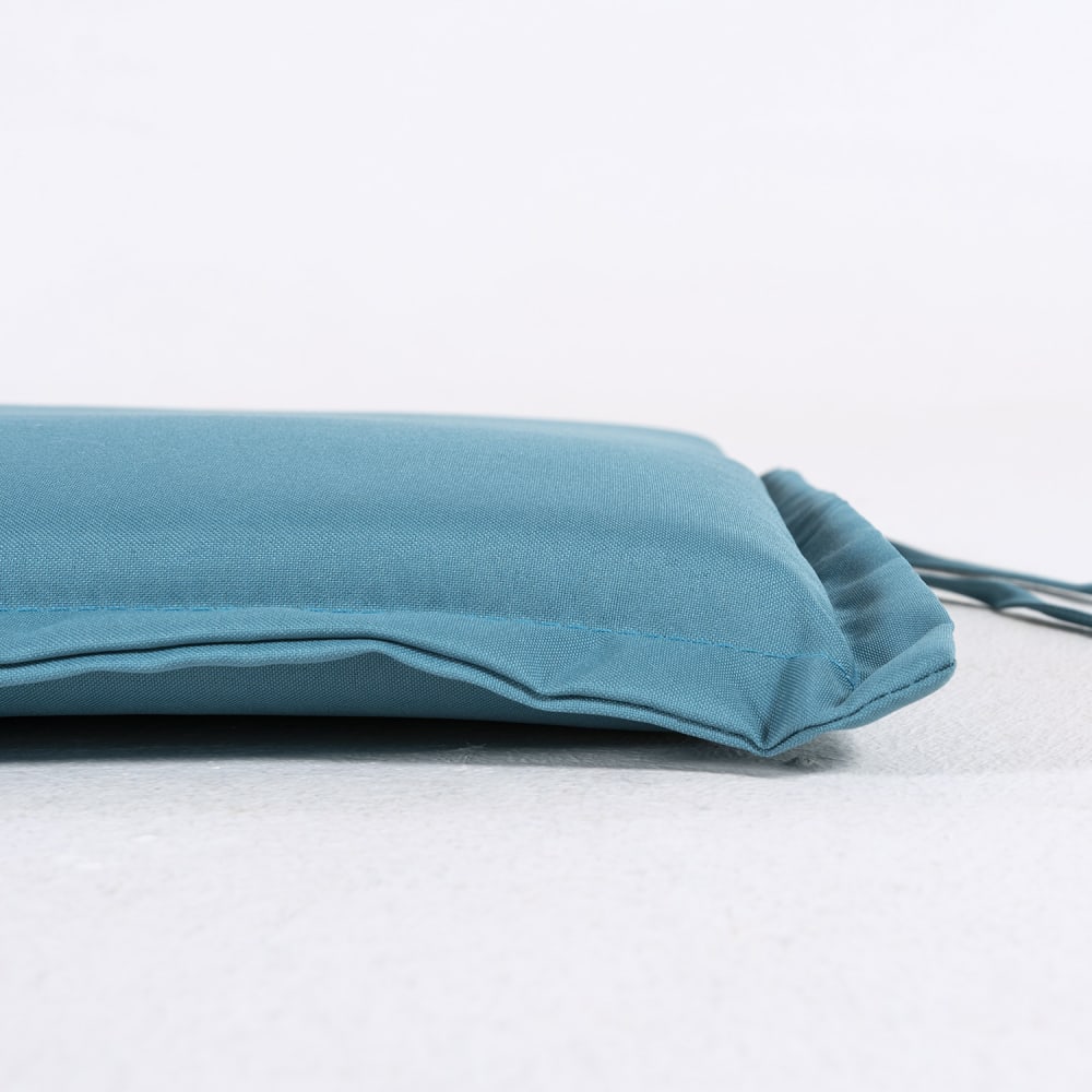 Pack de 2 cojines asiento para silla de jardín turquesa 42x40x3 cm - Maisons du Monde