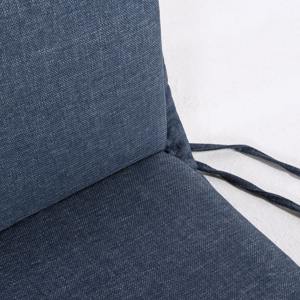 Pack de 2 cojines para sillas de jardín estándar olefin azul 44x44 cm - Maisons du Monde