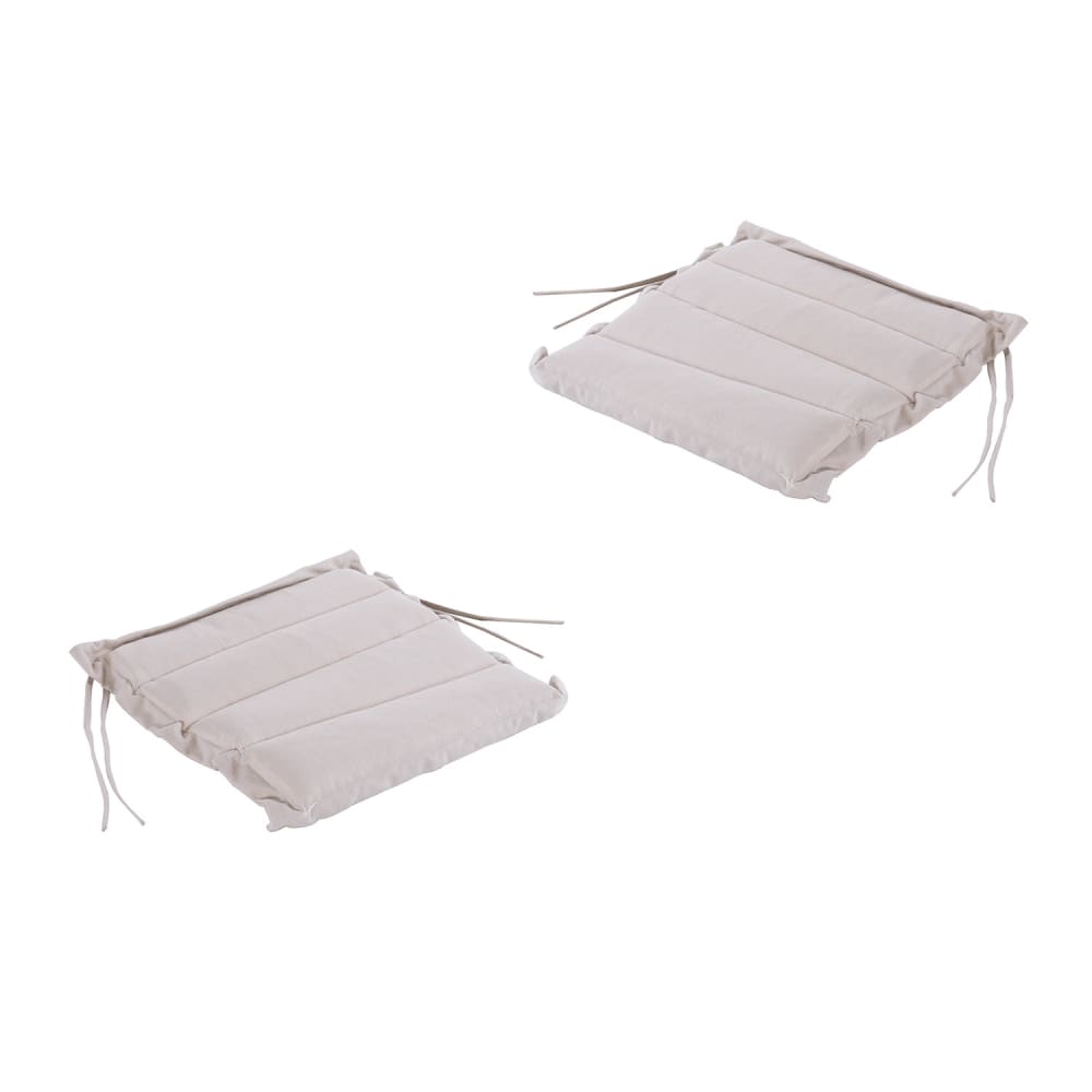 Pack de 2 cojines para sillas de jardín olefin crudo 37x37 cm