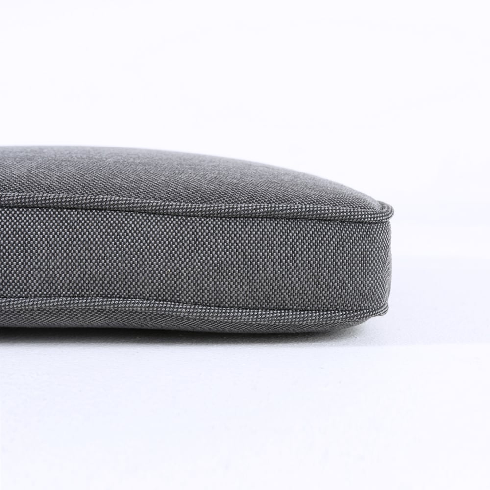 Pack de 2 cojines para sillas de jardín curvado olefin gris 45x47 cm - Maisons du Monde