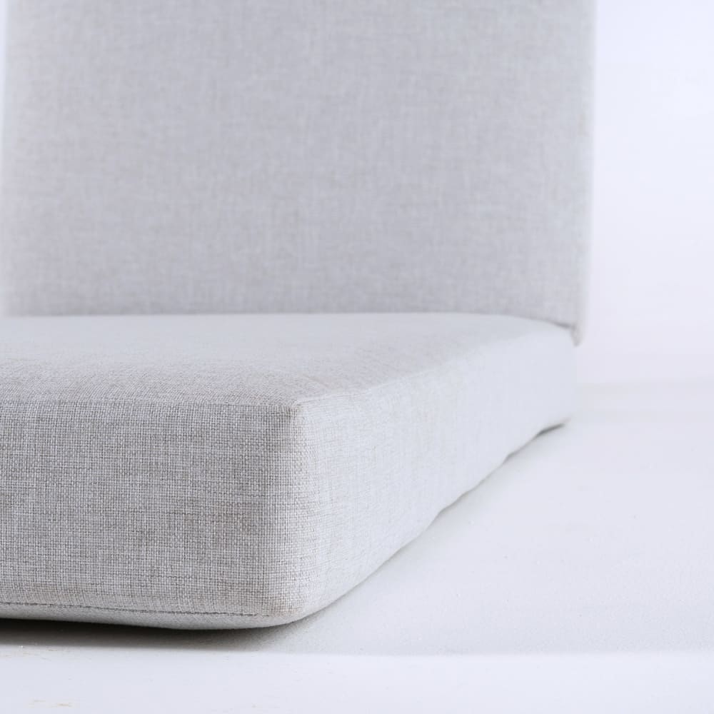 Pack de 2 cojines para tumbona olefin gris claro 190x60x10 cm - Maisons du Monde