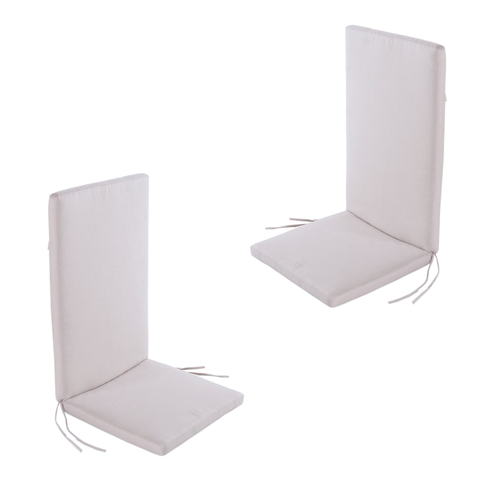 Pack de 2 cojines para sillón de jardín reclinable olefin crudo