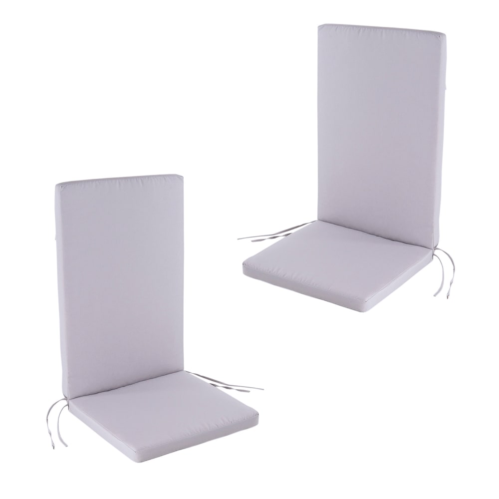 Pack de 2 cojines para sillones reclinables color piedra 114x48x5 cm