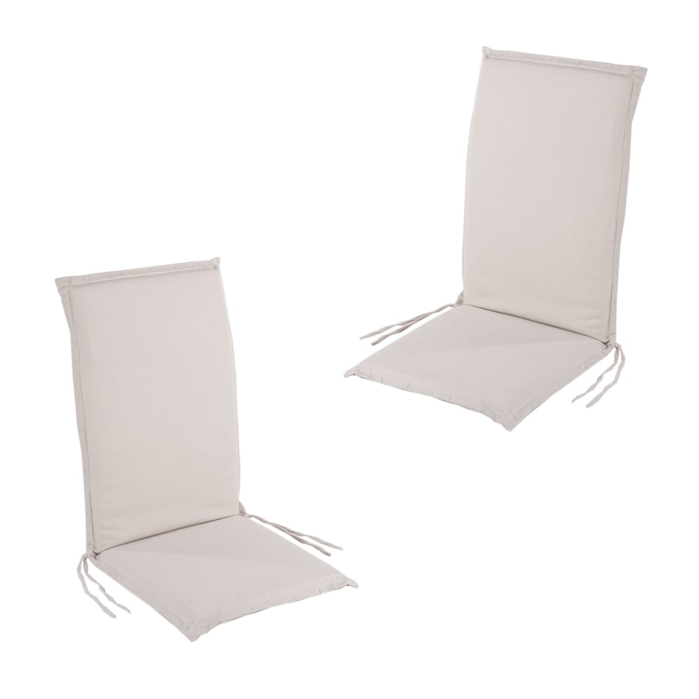 Pack de 2 cojines para sillón de jardín reclinable olefin crudo