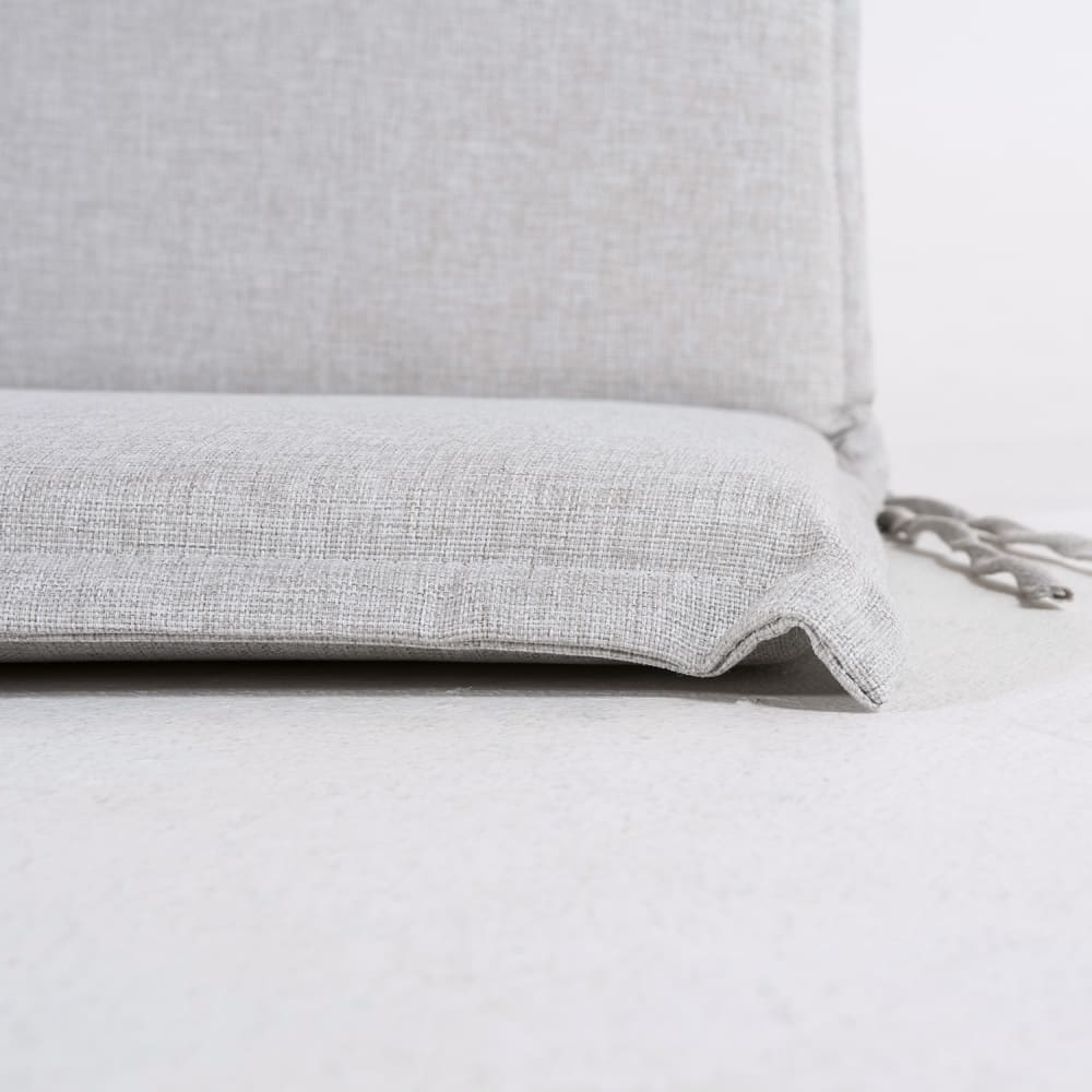 Pack de 2 cojines para sillón de jardín reclinable olefin gris claro - Maisons du Monde