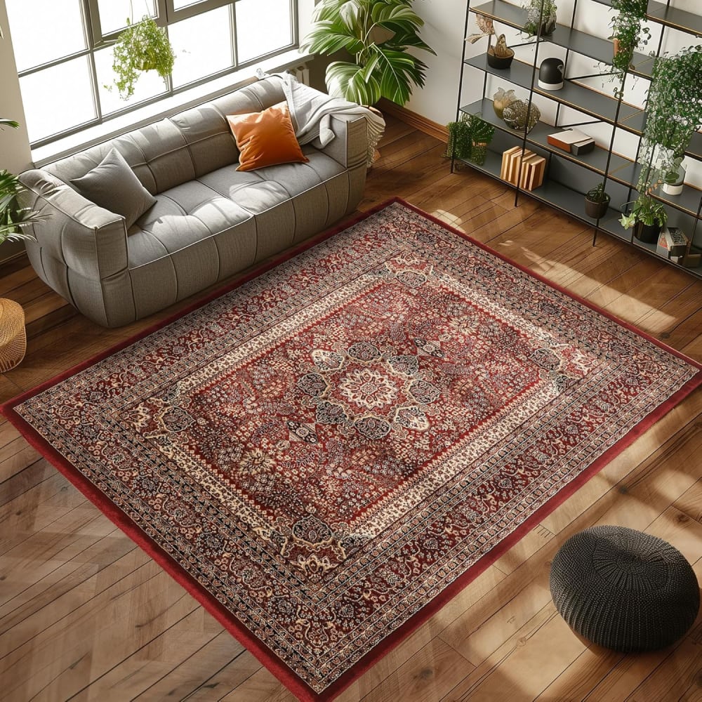 Tapis d'orient azad rouge 080 x 150 cm — vue 3