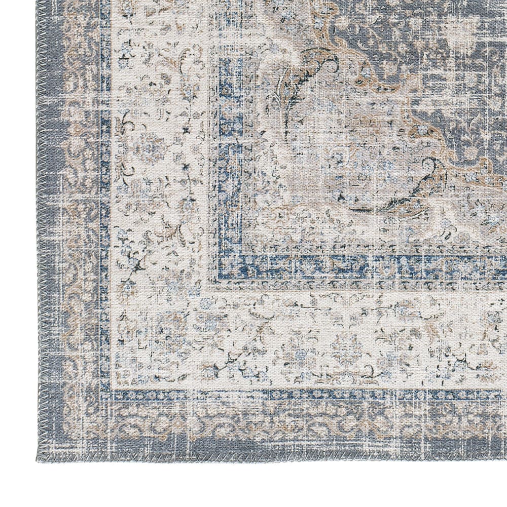 Tapis lavable vintage oriental gris 120x170 cm — vue 4