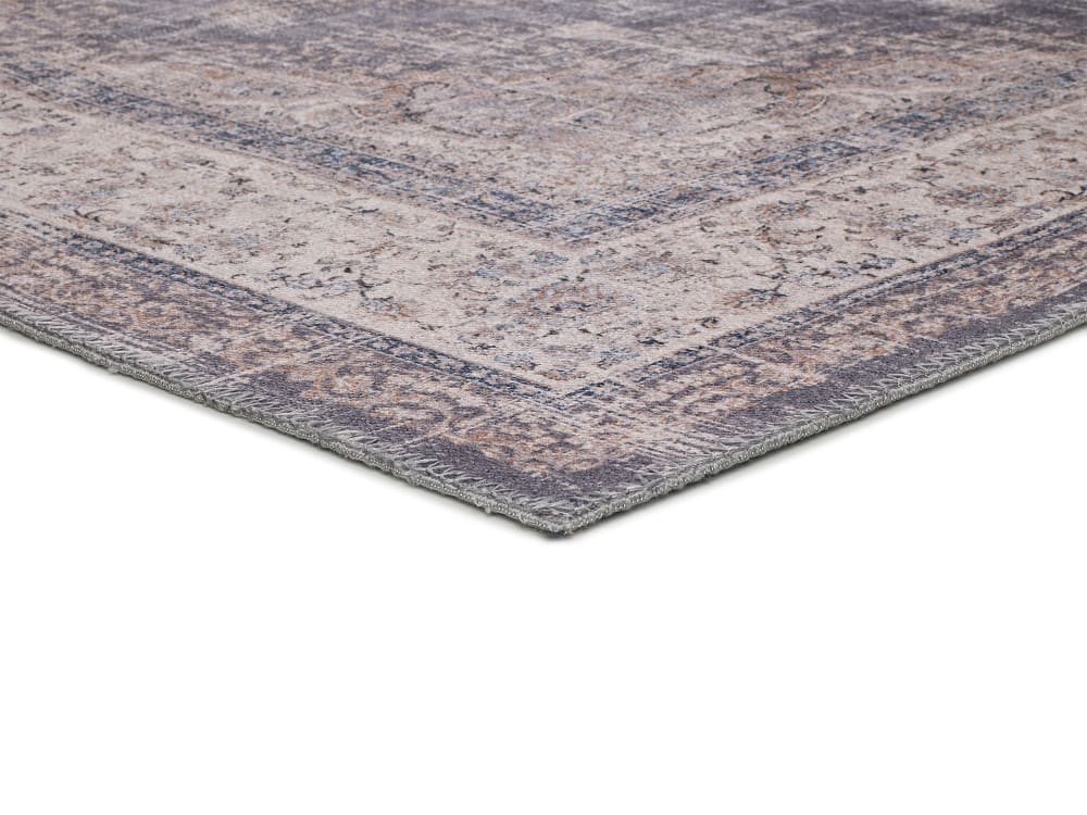 Tapis lavable vintage oriental gris 140x200 cm — vue 4