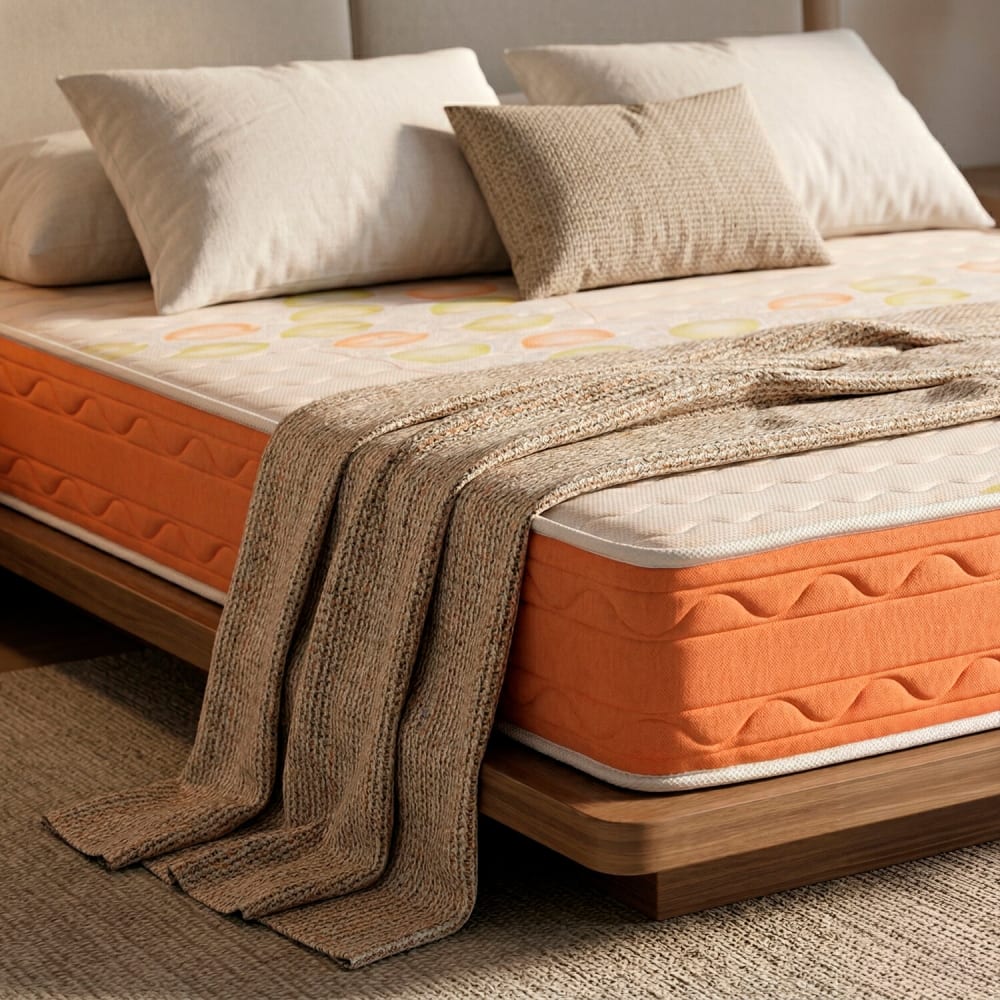Colchón espuma con visco 160x200 23cm antiácaros y reversible - Maisons du Monde