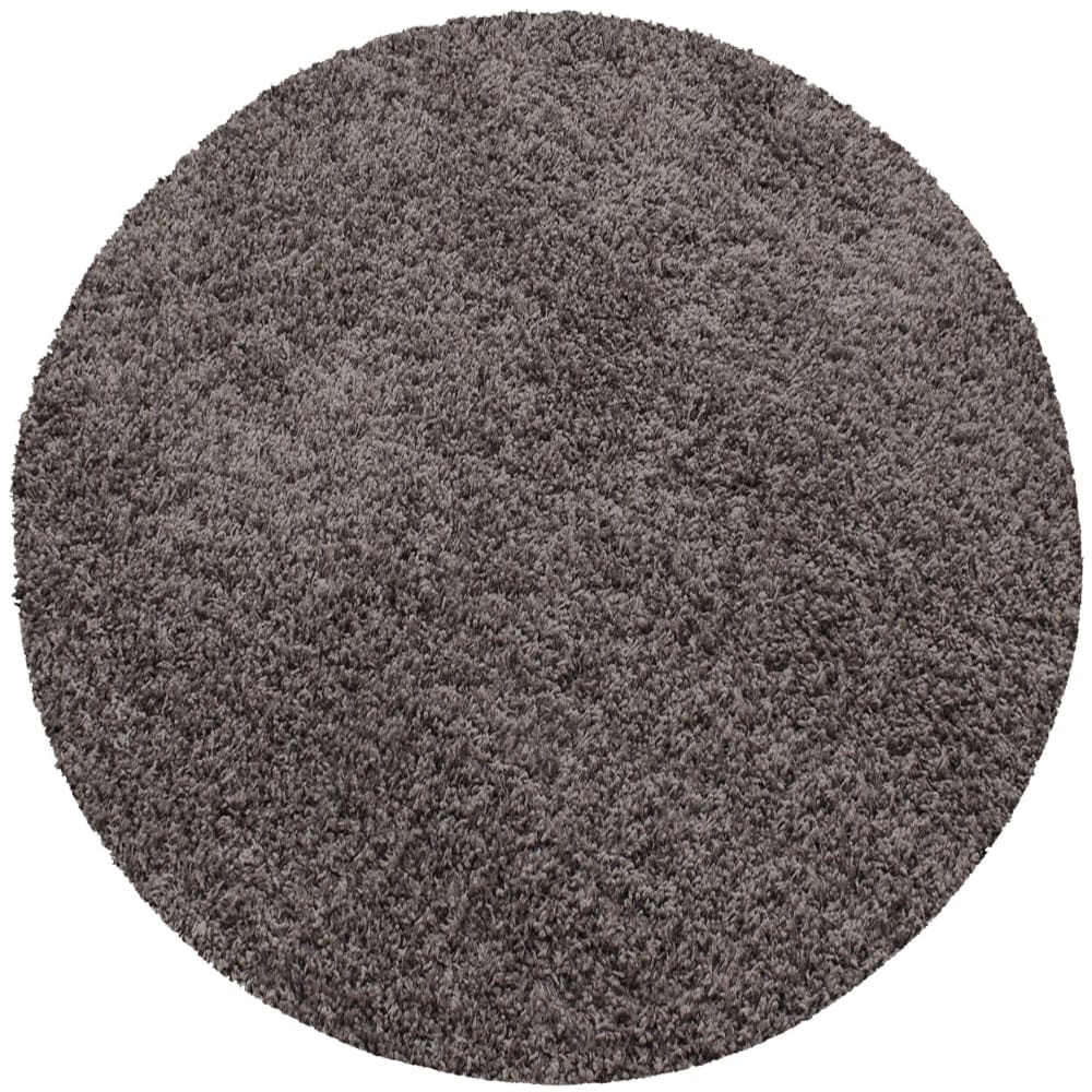 SHAGGY - Tapis Uni Rond - Taupe 080 x 080 cm