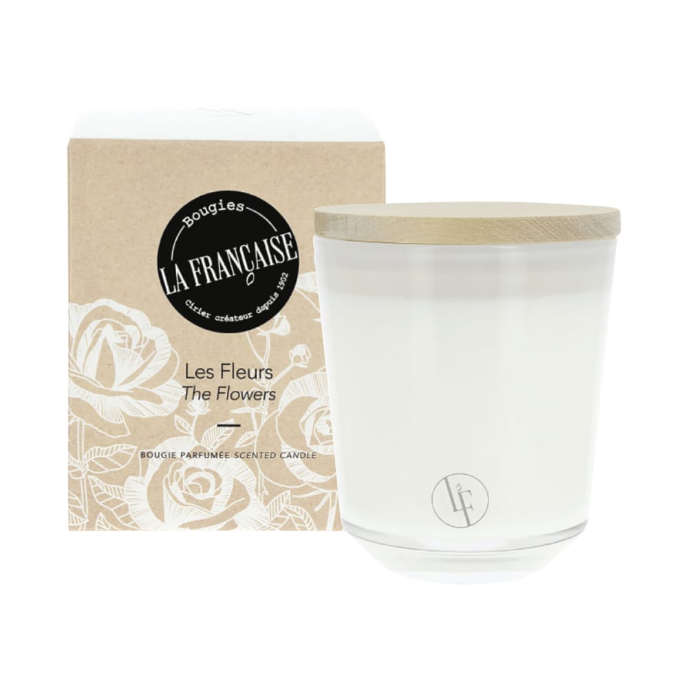 Bougie parfumée cire végétale 40h Les Fleurs
