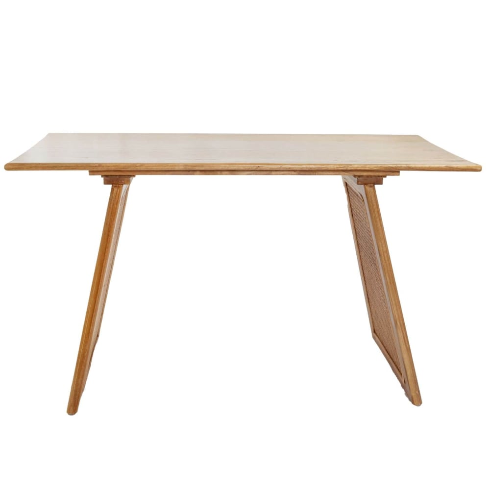 bureau bois cannage naturel