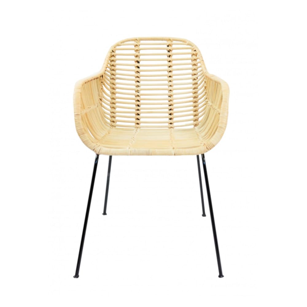 Fauteuil bois cannage naturel 80 x 37 cm (Saudara Collections) - Couverture