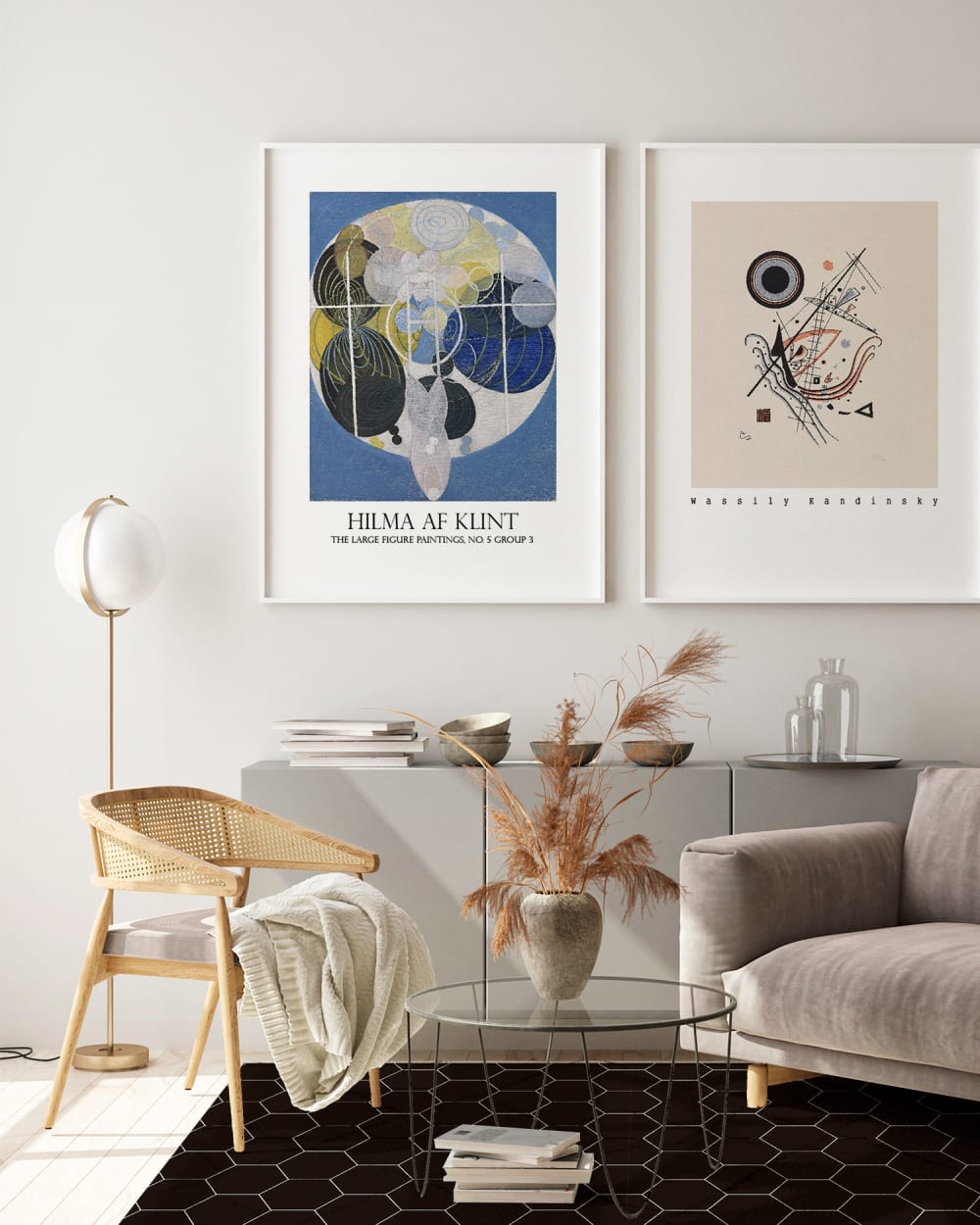 Tapis vinyle mosaïque hexagones noir 300x200cm