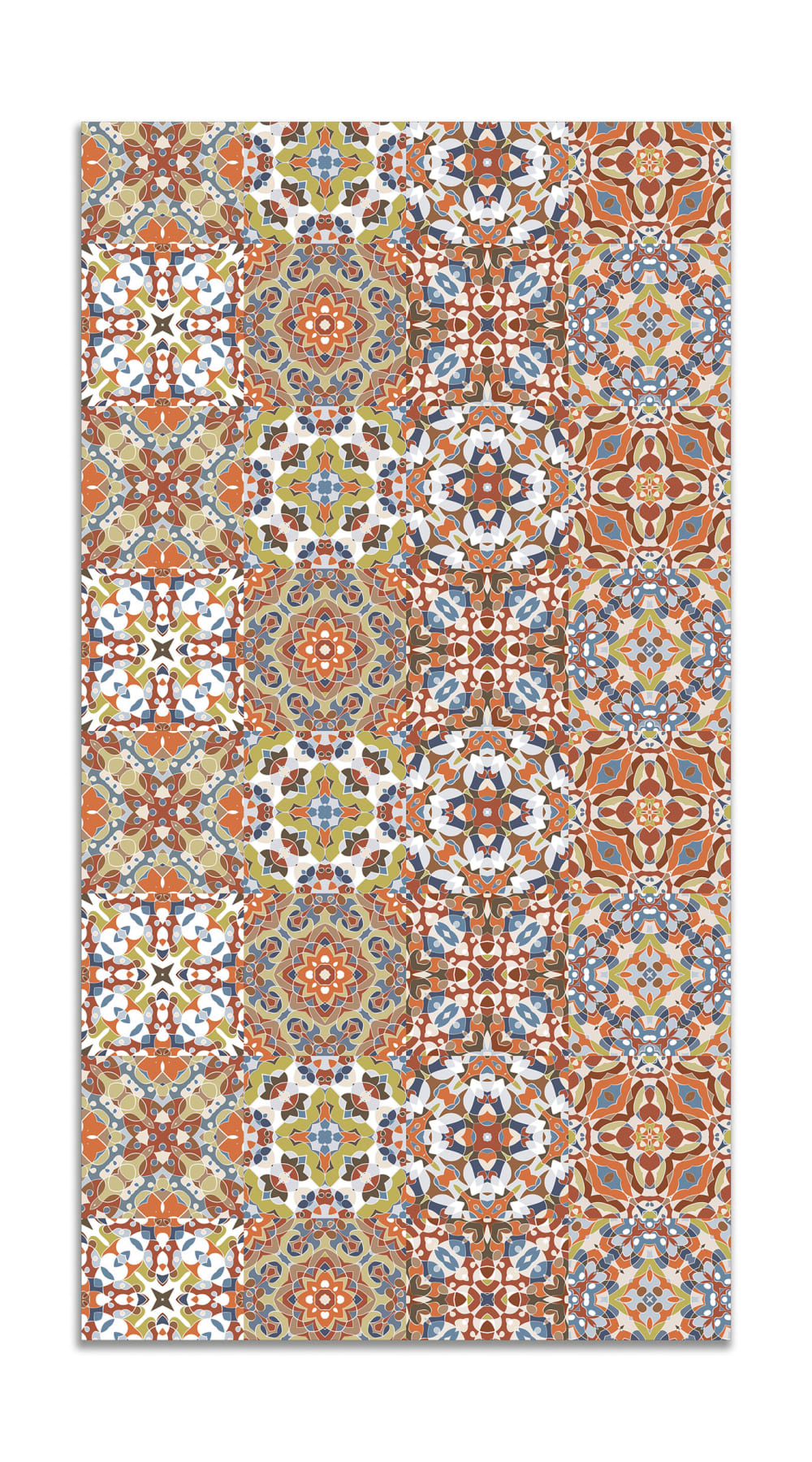 Alfombra vinílica baldosa hidráulico oriental original 300x200 cm
