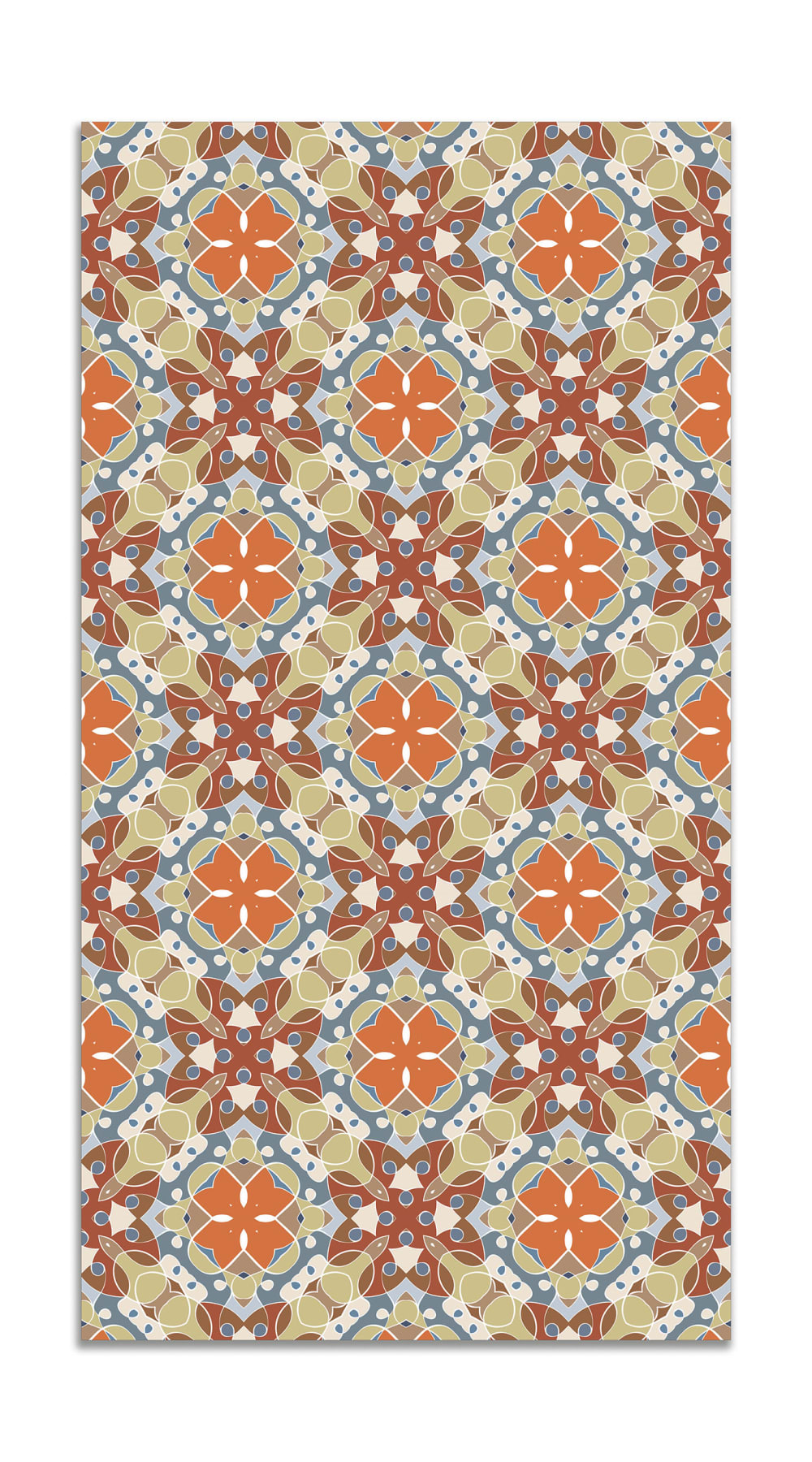 Alfombra vinílica hidráulico oriental mosaico original 200x200 cm