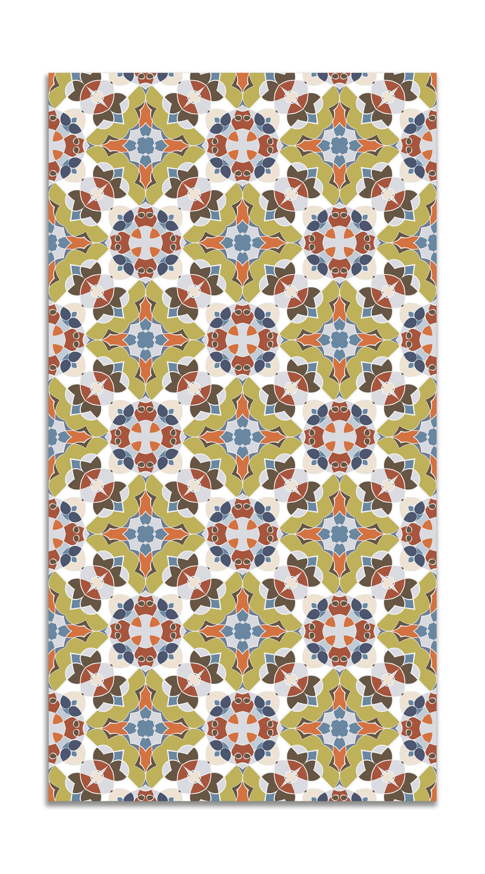 Alfombra vinílica baldosín estilo oriental original 200x200 cm