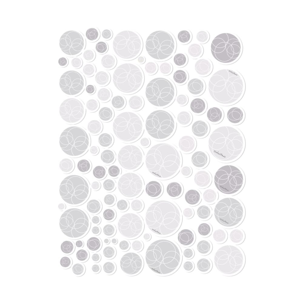 Pegatinas antideslizantes para bañeras burbujas gris