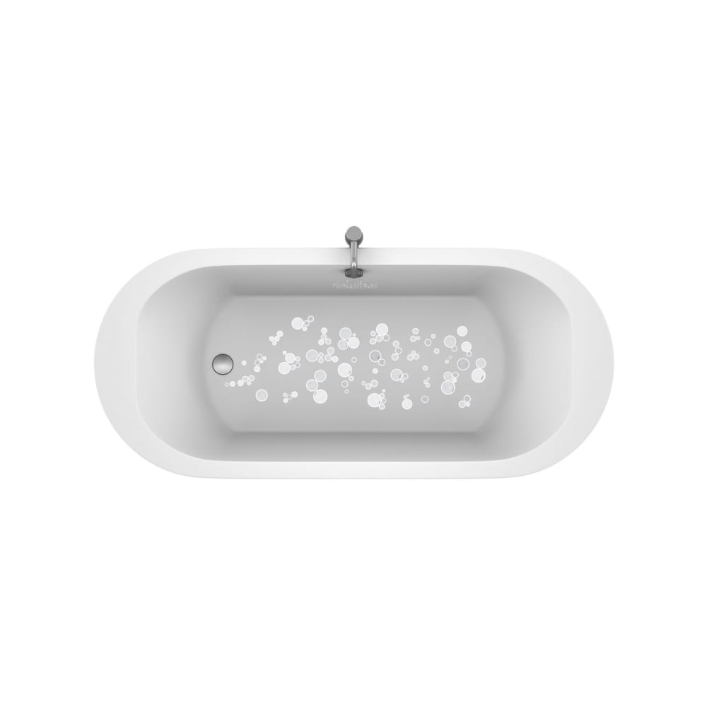 Autocollants antidérapants pour baignoire bulles gris - Maisons du Monde