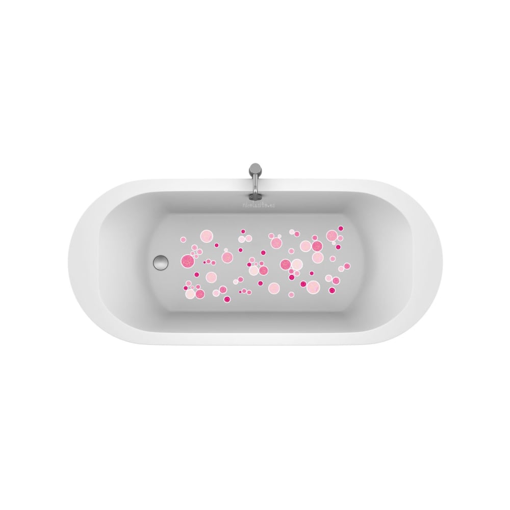 Pegatinas antideslizantes para bañeras burbujas rosa - Maisons du Monde