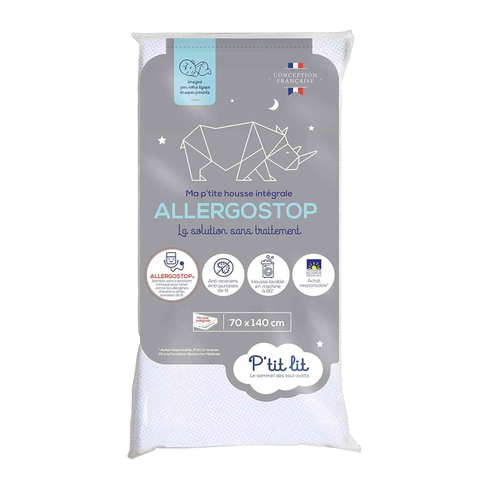 Protège matelas bébé anti acarien et anti punaise de lit 70x140