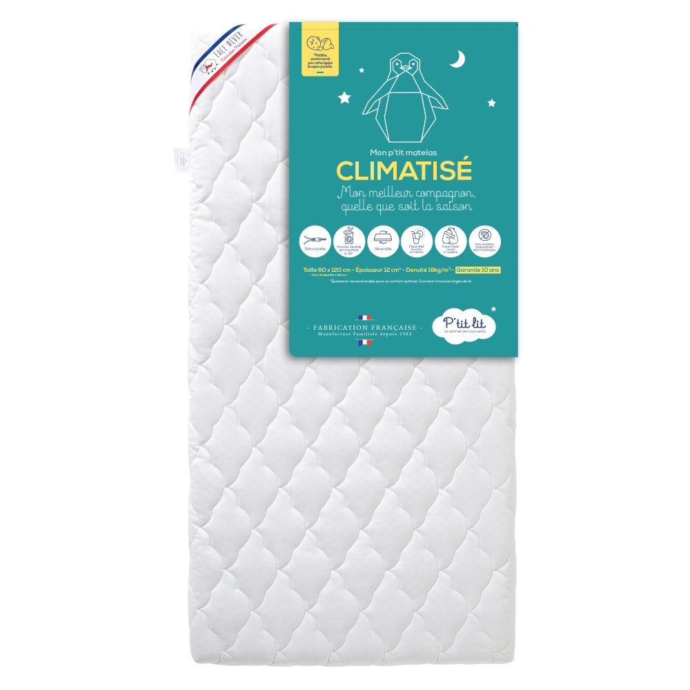 Matelas bébé réversible et déhoussable 70x140 (P'Tit Lit) - Image 1
