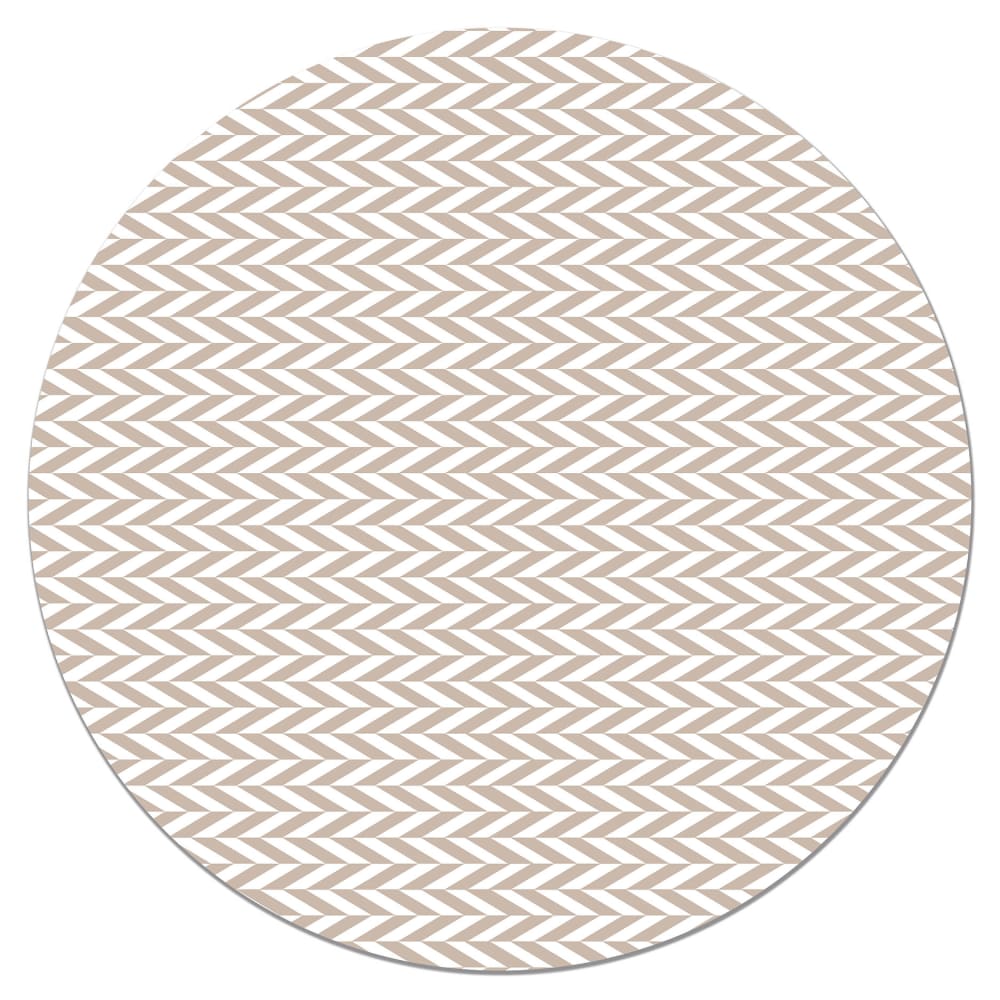 Alfombra vinílica redonda espigas rosa 150x150 cm