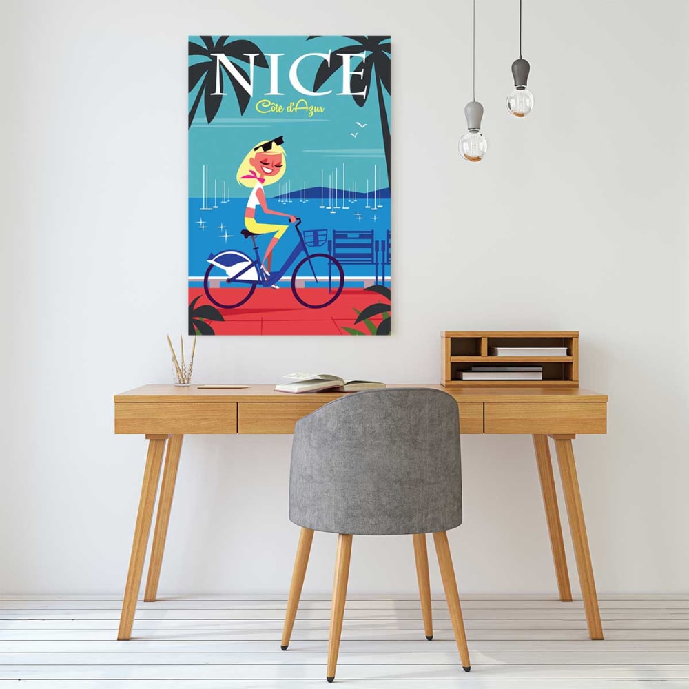 Dipingere la baia degli angeli stampa su tela 40x60cm - Hexoa