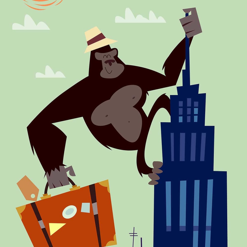 Tableau king- kong imprimé sur toile 30x45 cm — vue 4