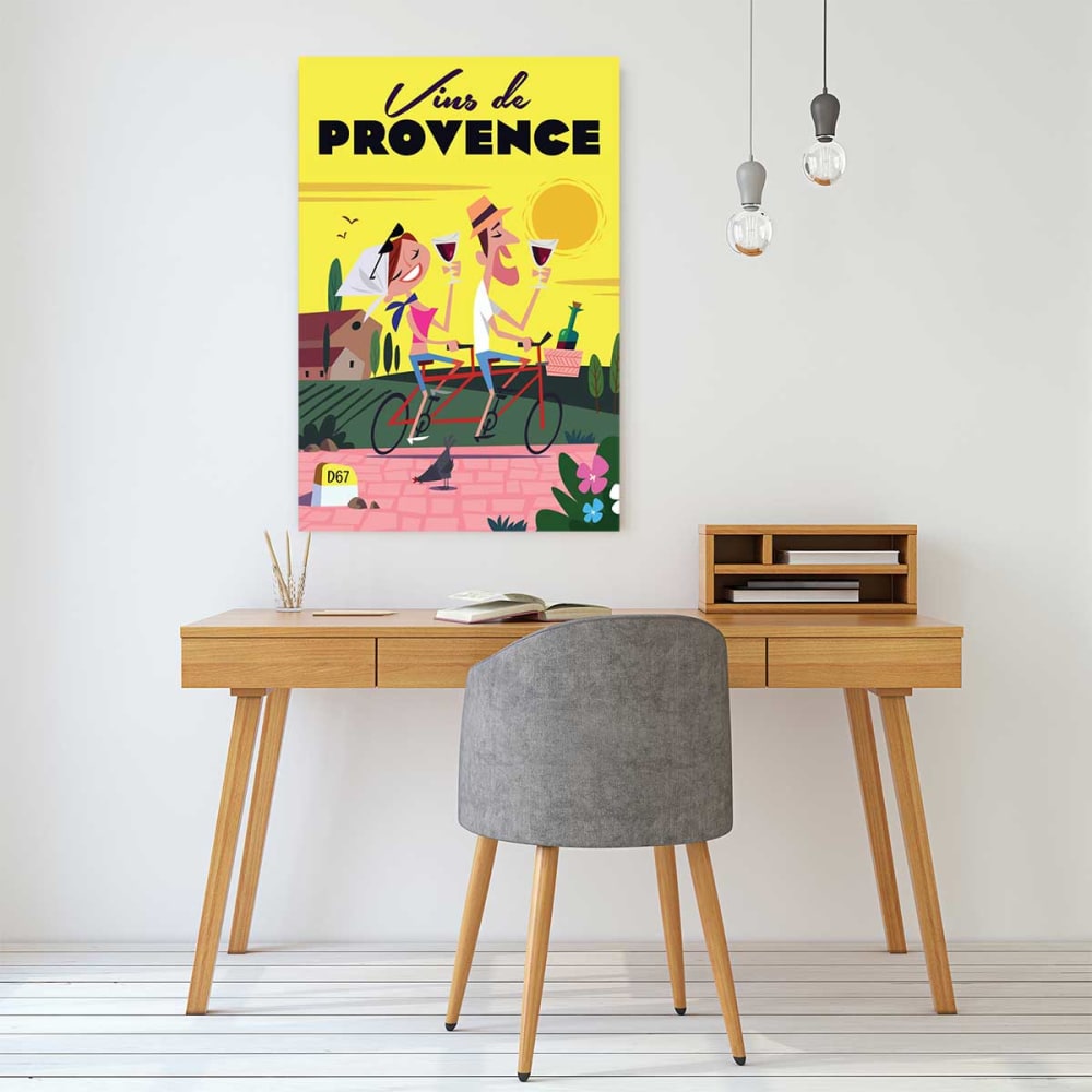 Viva la stampa provenzale stampa su tela 30x45cm - Hexoa