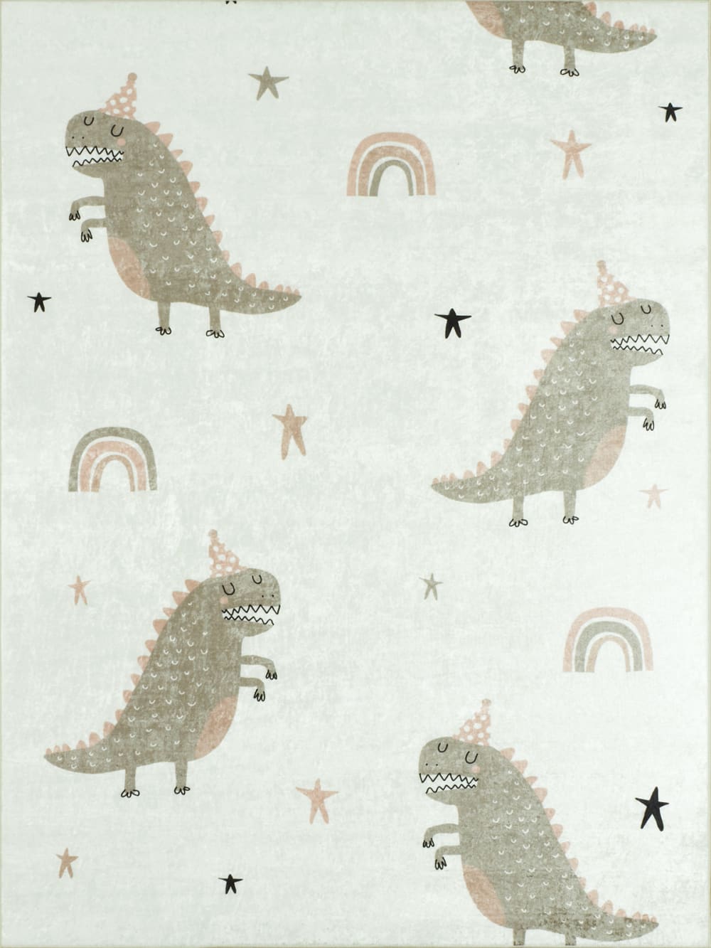 Tapis enfant dinosaure vert 120x160