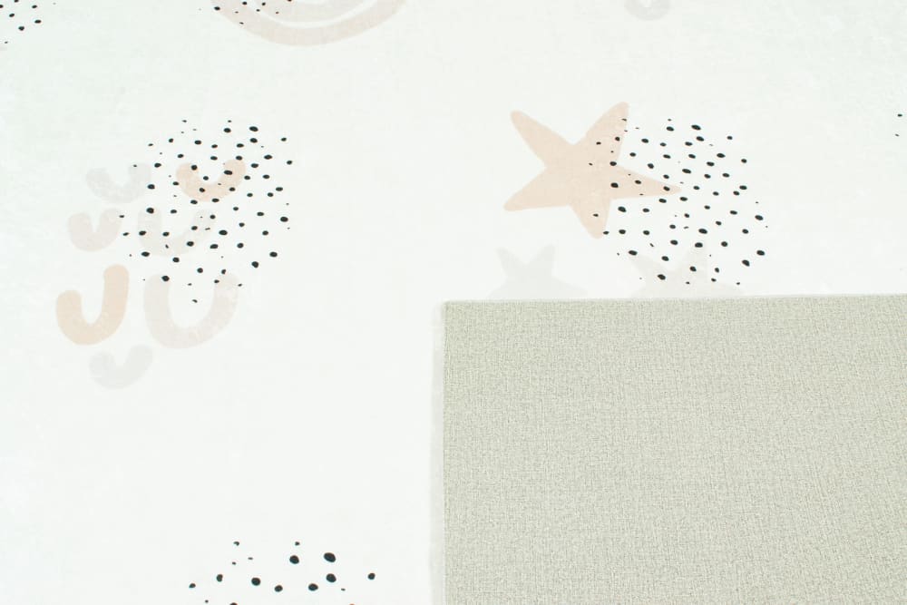 Tapis enfant ciel étoilé crème 80x150 (Nazar) - Image 2